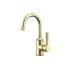 Clasico Gooseneck Basin Mixer in Brushed Gold