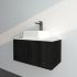 740mm Kiama Bottega Oak 1/DW Narrow Fluted Wall Hung Vanity Cabinet Only