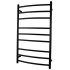 Round Matte Black Electric Heated Towel Rack 9 Bars