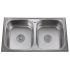 Otus Double Bowl Topmount Sink 820 x 470 x 190mm