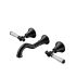 Clasico Bath Set Ceramic Handle in Matt Black