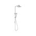 New Cora Round Multi-function Shower Set Chrome, 200mm Plastic Shower Head