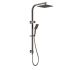 Eden Square Multi-function Shower Set Brushed Nickel, 200mm Plastic Shower Head