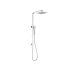 New Eden Square Multi-function Shower Set Chrome, 250mm Plastic Shower Head