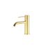 Otus Slimline SS Basin Mixer Curved Spout in Brushed Gold