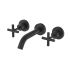 Plnz Bath Tap Set Matt Black