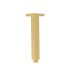 Square Vertical Shower Arm Brushed Gold