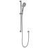 Cora Round Sliding Shower Set Brushed Nickel