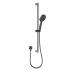 Cora Round Sliding Shower Set Gun Metal