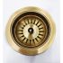 90/114mm Kitchen Sink Gold Strainer Waste Assembly Stainless Steel 304