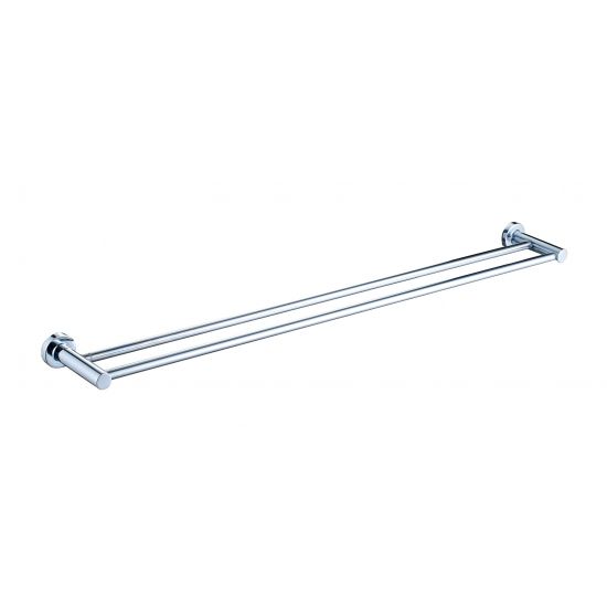 Ruby Round Double Towel Rail Chrome