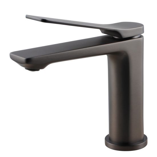 Brushed Gun Metal Grey Basin Mixer