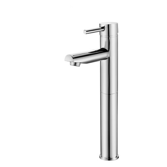 Round Chrome Tall Basin Mixer