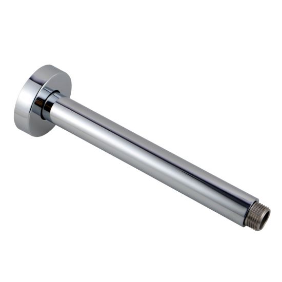 Round Chrome Ceiling Shower Arm 200mm