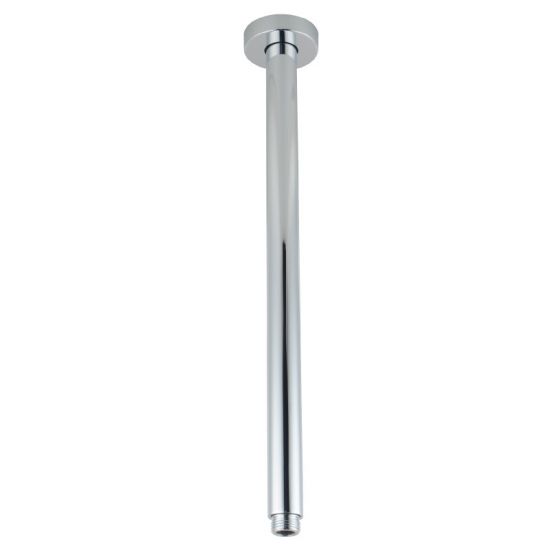 Round Chrome Ceiling Shower Arm 400mm