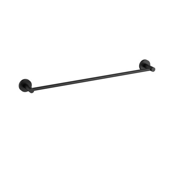 Otus Slimline Single Towel Rail 600mm Matt Black