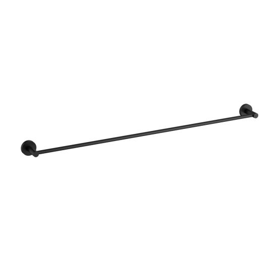 Otus Slimline Single Towel Rail 900mm Matt Black