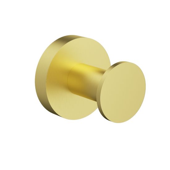 Otus Slimline Robe Hook Brushed Gold