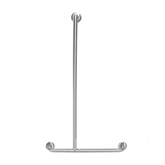 660mm x 1100mm Left Hand Grab Rail 32mm Shower Grab Rail 