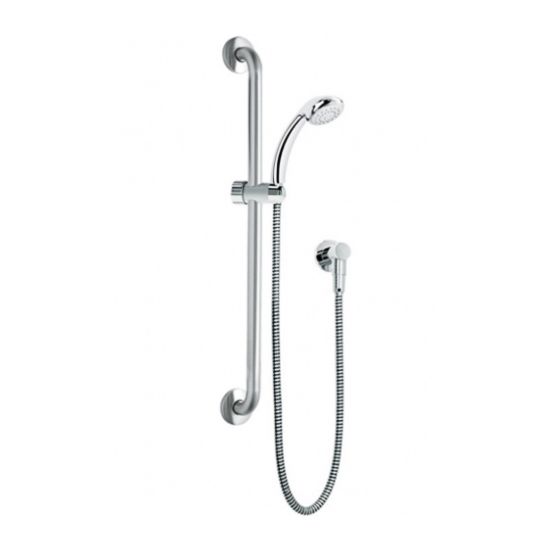 Hand Held Shower Kit-Chrome suit 32mm Grab Rails