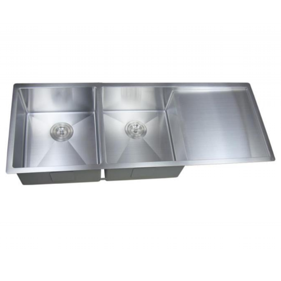 Overall Size: 1160*450*220mm Bowl Size: 360*400*220mm Drainer Size:360*400mm Cut Out Size: 1110*400mm Radius: 15mm 304 Stainless Steel