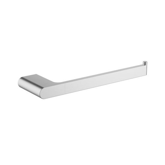 Cora Round Cornered Rectangle Towel Bar Brushed Nickel