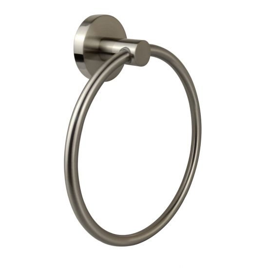 Otus Round Towel Ring Brushed Nickel