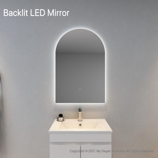 600x900mm Alice Arch 3 Color Backlit LED Mirror(Touchless Sensor Switch)