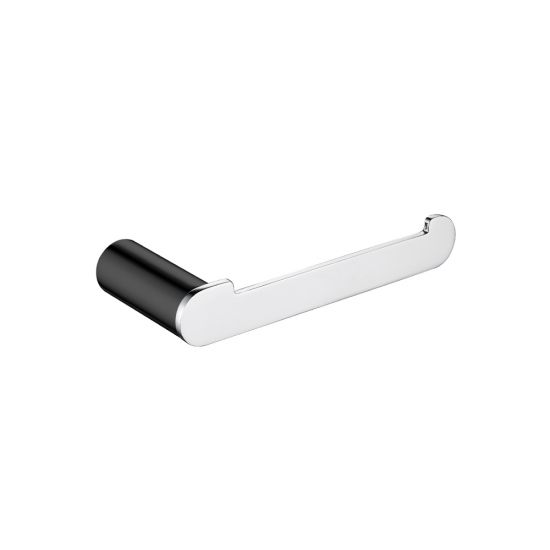 Bellino Chrome & Matte Black Toilet Roll Holder