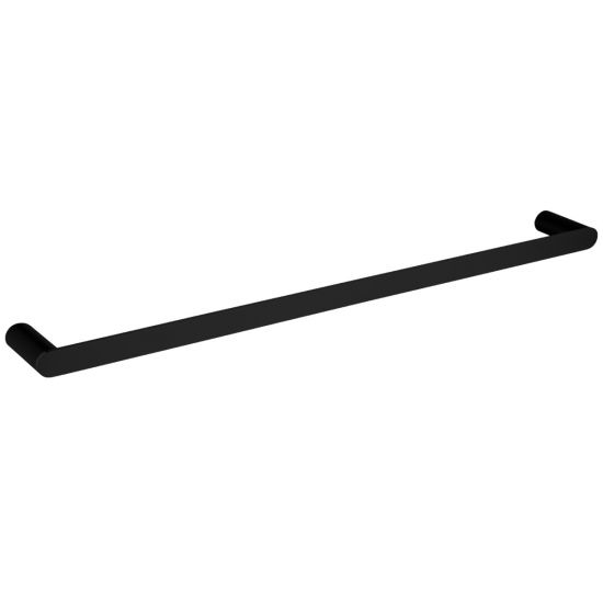 Esperia Matte Black Single Towel Rail 800mm