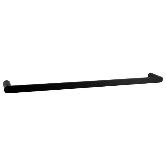 Esperia Matte Black Single Towel Rail 600mm