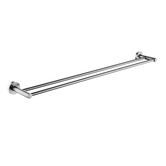 Pentro Brushed Nickel Double Towel Rail 790mm(Cuttable)