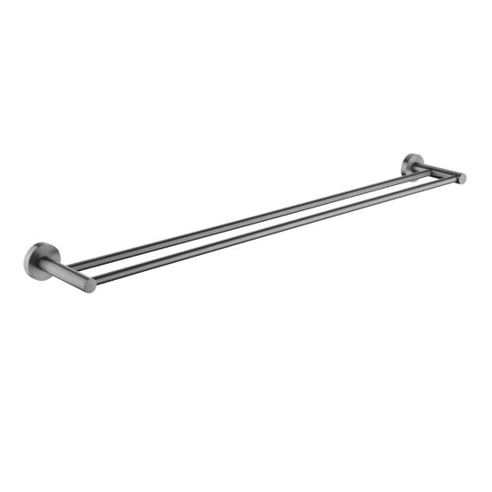 Pentro Gun Metal Grey Double Towel Rail 790mm(Cuttable)