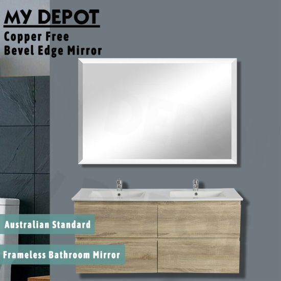 1200*900MM Bevel Edge Rectangle Plain Mirror