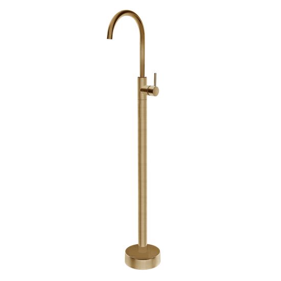 Pentro Brushed Yellow Gold Free Standing Spout & Mixer