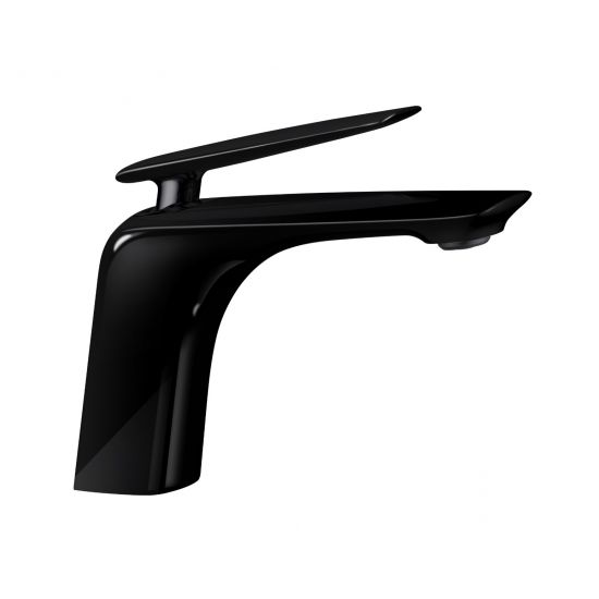 Bellino High Gloss Black Basin Mixer Tap