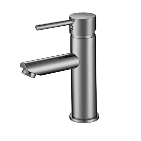 Pentro Brushed Nickel Round Basin Mixer Tap