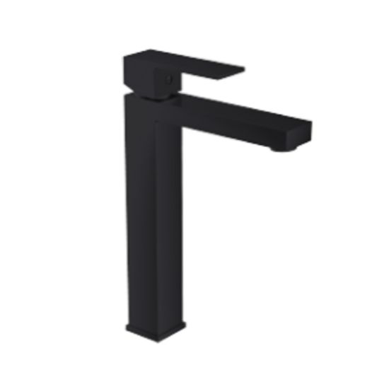 Celia Square Tower Basin Mixer Black