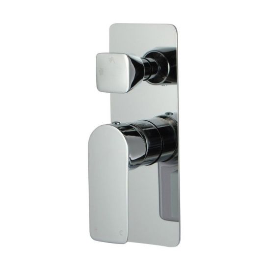 VOG Series Solid Brass Chrome Bath/Shower Wall Mixer with Diverter Wall Mounted(color up)