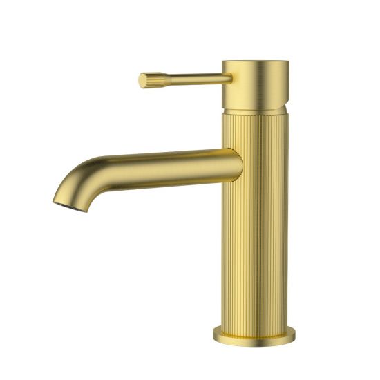 Linie Basin Mixer Brushed Gold