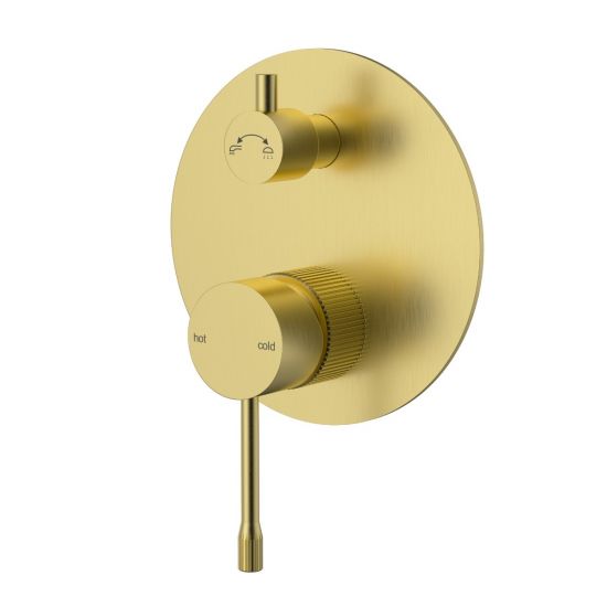 Linie Wall Diverter Mixer Trim Kit Brushed Gold