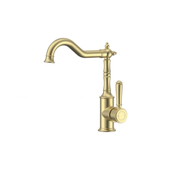 Clasico Sink Mixer in Brushed Gold