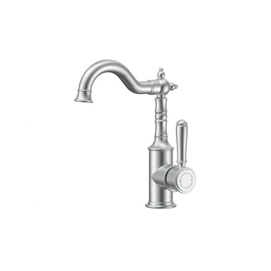 Clasico Basin Mixer in Brushed Nickel