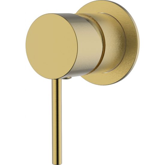 IKON-Hali Wall Mixer Brushed Gold with 60mm Cover Plate