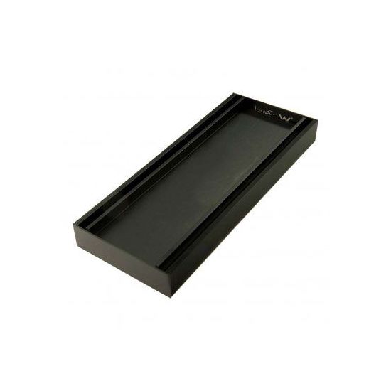 300-5600mm Lauxes Black Aluminium Slimline Tile Insert Floor Grate Drain Any Size Indoor