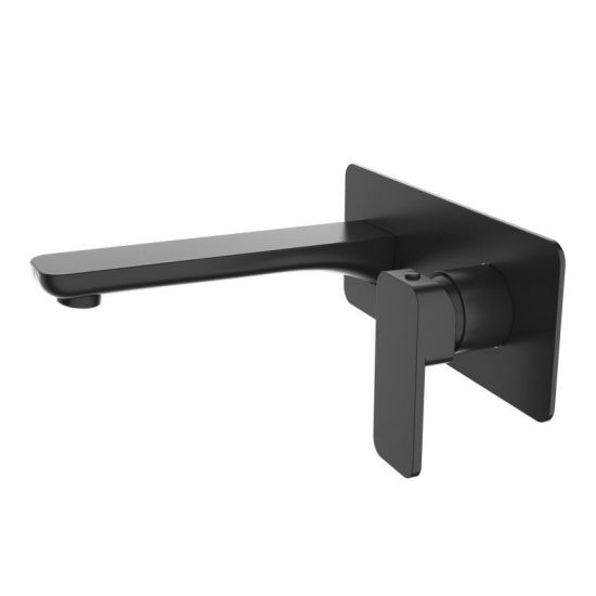 Ivano Series Black Bathtub/Basin Wall Mixer With Spout(Color Up)(Extension Part)