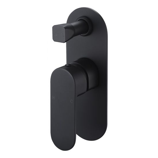 Cora Diverter Wall Mixer Matt Black