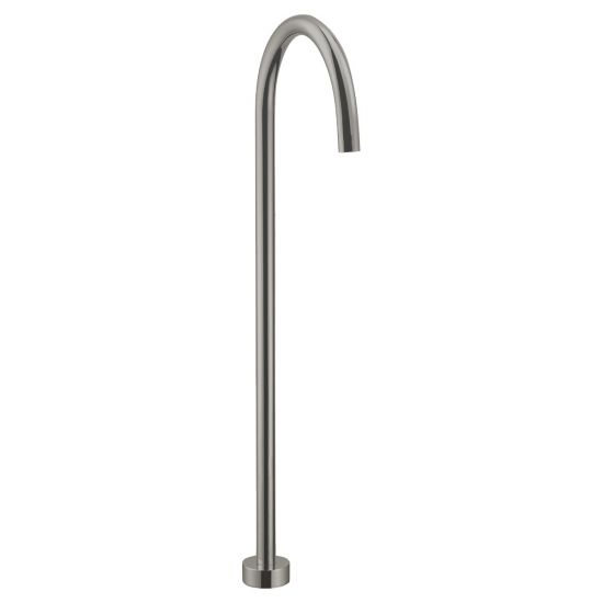 Yale  Round Floor-Mounted Bath Spout Brushed Nickel