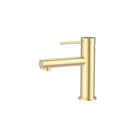 Otus Slimline SS Basin Mixer in Brushed Gold