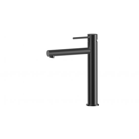 Otus Slimline SS Highrise Basin Mixer in Matt Black